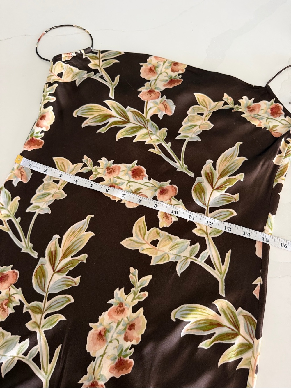 Faithfull the Brand Yolaine Midi Dress in Jardin Floral Chocolate Sz 4 - Picture 8 of 11